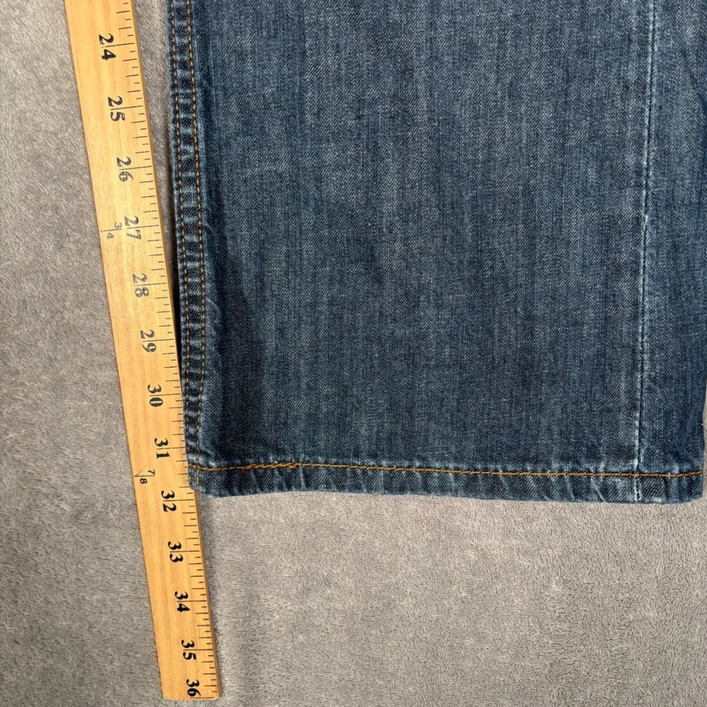 Levi's 527 Slim Bootcut Jeans Mens W35 L32‎ Dark Wash Denim Pants Blue Cotton